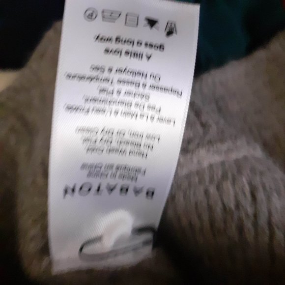 BABATON chunky kinit Turtleneck warm sweater 80%WOOL 20%CASHMERE xxs - Picture 4 of 7